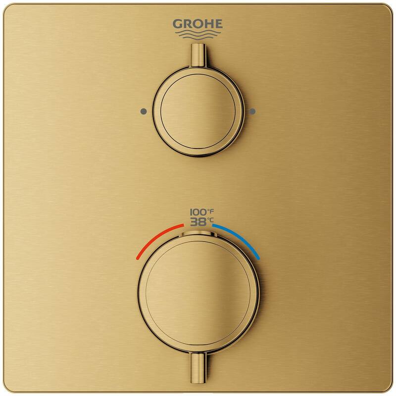 Grohe Grohtherm Dual Function Thermostatic Valve Trim Only with Double