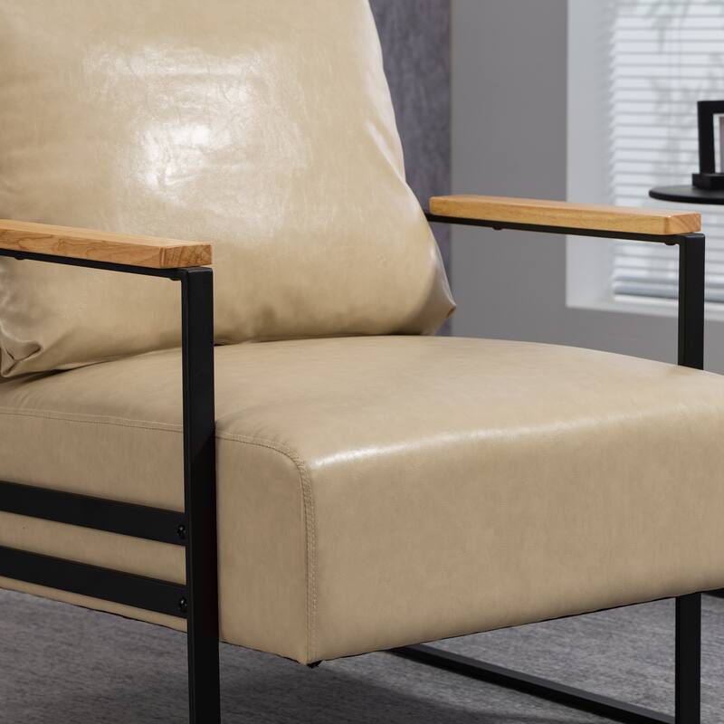 PU Metal Arm Chair