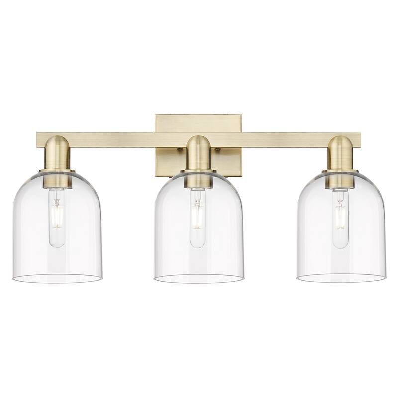 Innovations Lighting 716-3W-12-25 Bella Vanity Bella 3 Light 25" Wide - Antique Brass / Clear