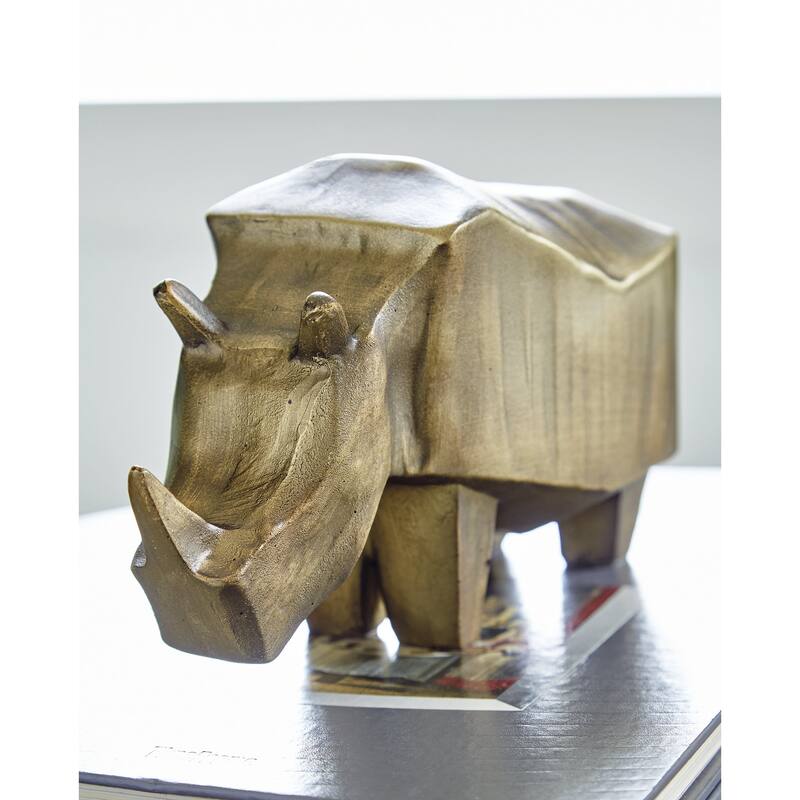 Signature Design by Ashley Gentwell Antique Gold Sculpture - 10" W x 4" D x 5.75" H