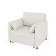 preview thumbnail 11 of 23, Roomfitters Convertible Sofa Bed, 3 in 1 Sleeper Chair with Adjustable Backrest and Thick Cushions, Linen Frame