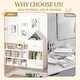 preview thumbnail 2 of 16, MVersatile Kids Bookshelf House Shape Toy Organizer for Bedroom Playroom