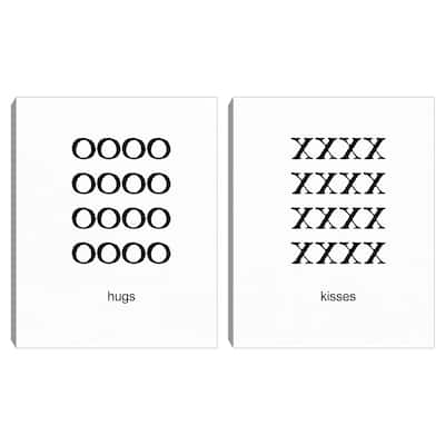 Hugs & Kisses by Design Lab Canvas Art Prints