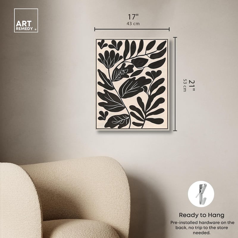 Ebony Eden Essence I Canvas by Art Remedy