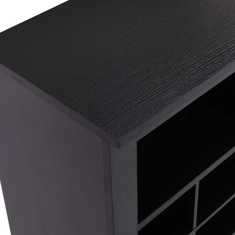 Contemporary 24-Cubby Shoe Console: Stylish, High-Quality Storage Solution