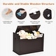 preview thumbnail 20 of 33, Costway Kids Toy Box Wooden Flip-top Storage Chest Bench W/ Cushion