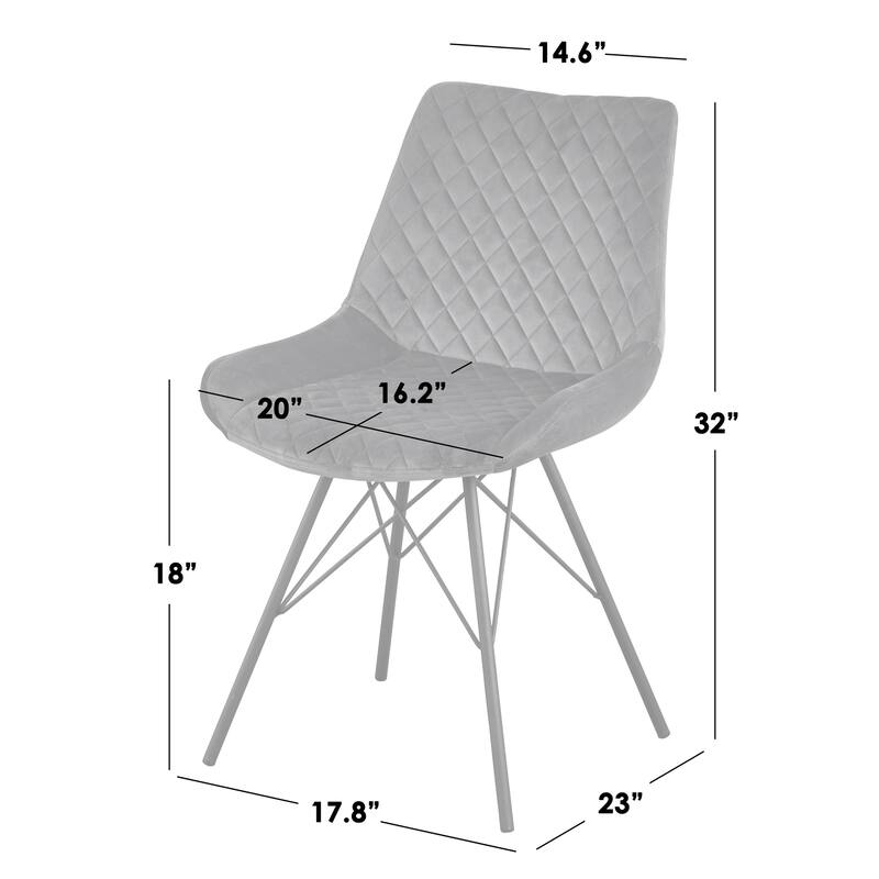 angelo:HOME Kavitt Tufted Dining Chair (Set of 2)