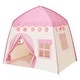 preview thumbnail 3 of 7, Kids Play Tent Princess Playhouse Pink Castle Play Tent