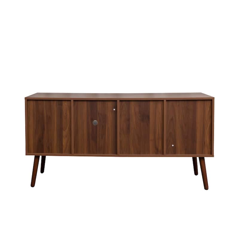 53" TV Stand with 1 Cabinet and 3 Open Shelves