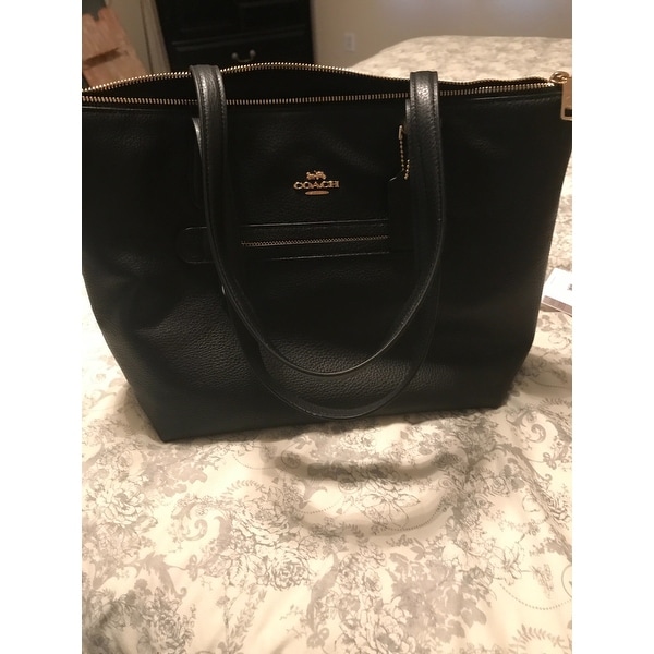 coach taylor tote in pebble leather