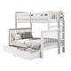 preview thumbnail 2 of 26, Taylor & Olive Trillium Twin over Full Bunk Bed, 2 Drawers