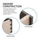 preview thumbnail 3 of 6, Furniture of America Poa Transitional Walnut Solid Wood 2-Drawer Nightstand