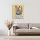 preview thumbnail 10 of 8, Stupell Spring Cat Floral Portrait Canvas Wall Art Design By Mia Charro