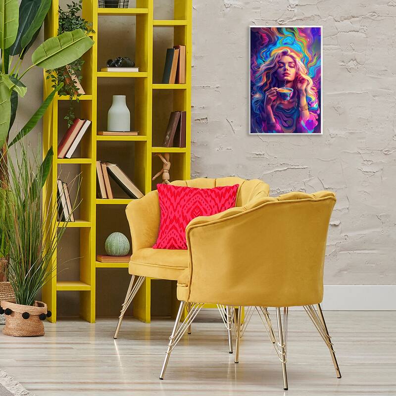 Stupell Spiritual Woman Sipping Tea Wall Plaque Art Design By Spirit of the Rainbow
