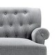 preview thumbnail 29 of 70, Moser Bay Arete Upholstered Tufted Settee Chesterfield Style Loveseat, Velvet or Linen