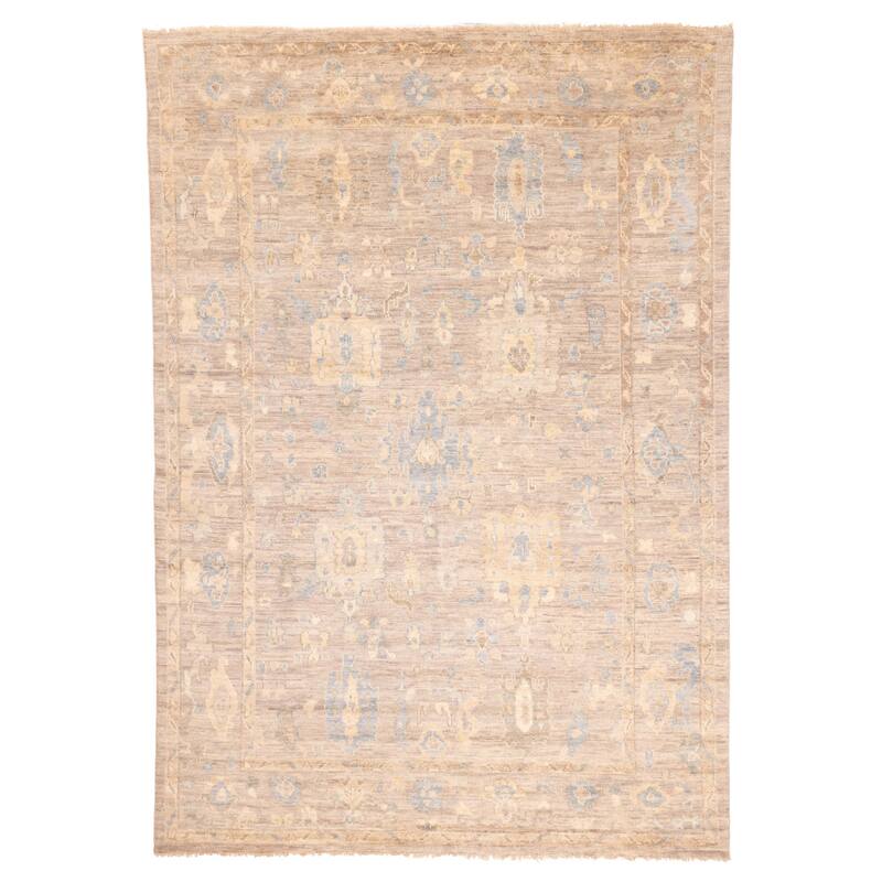 ECARPETGALLERY Hand-knotted Jules Serapi Grey Wool Rug - 9'9 x 13'8