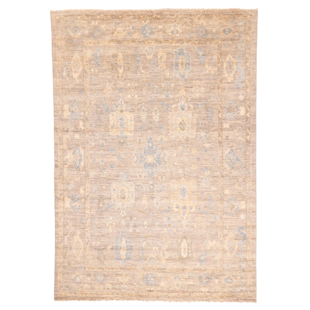 ECARPETGALLERY Hand-knotted Jules Serapi Grey Wool Rug - 9'9 x 13'8