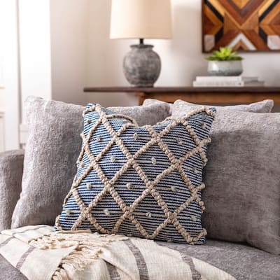 Jamila Recycled PET Geometric Throw Pillow