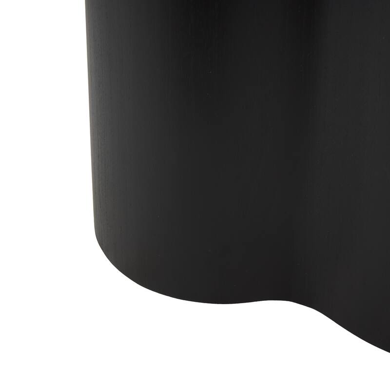 Black or Brown Wood Heart Inspired Side End Accent Table