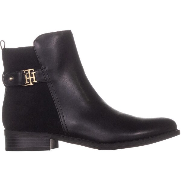 tommy hilfiger black ankle boots