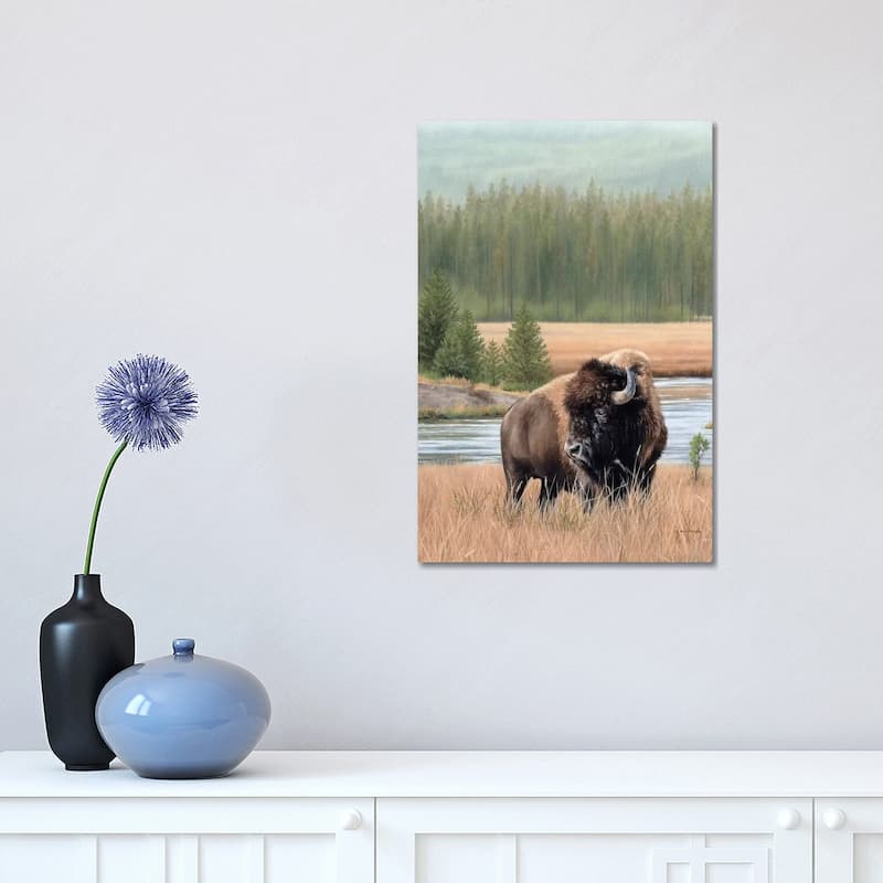 iCanvas "American Bison" by Rachel Stribbling Canvas Print - 18x12x1.5