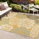 preview thumbnail 7 of 200, JONATHAN Y Floral Textured Weave Indoor/Outdoor Area Rug