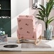 preview thumbnail 7 of 46, Upholstered High Back Wooden Rocking Chair for Living Room Baby Kids Room Bedroom, Pink Boucle