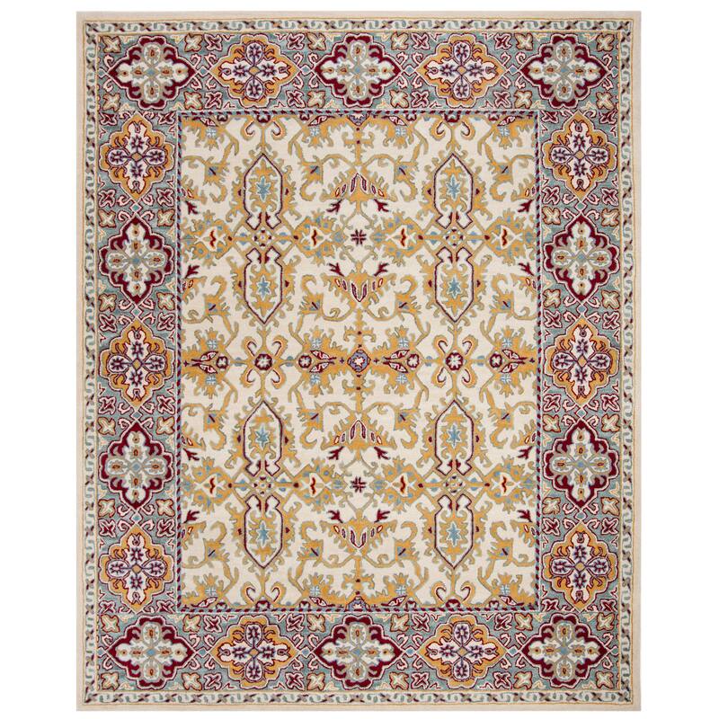 SAFAVIEH Handmade Heritage Wildfire Traditional Oriental Wool Rug