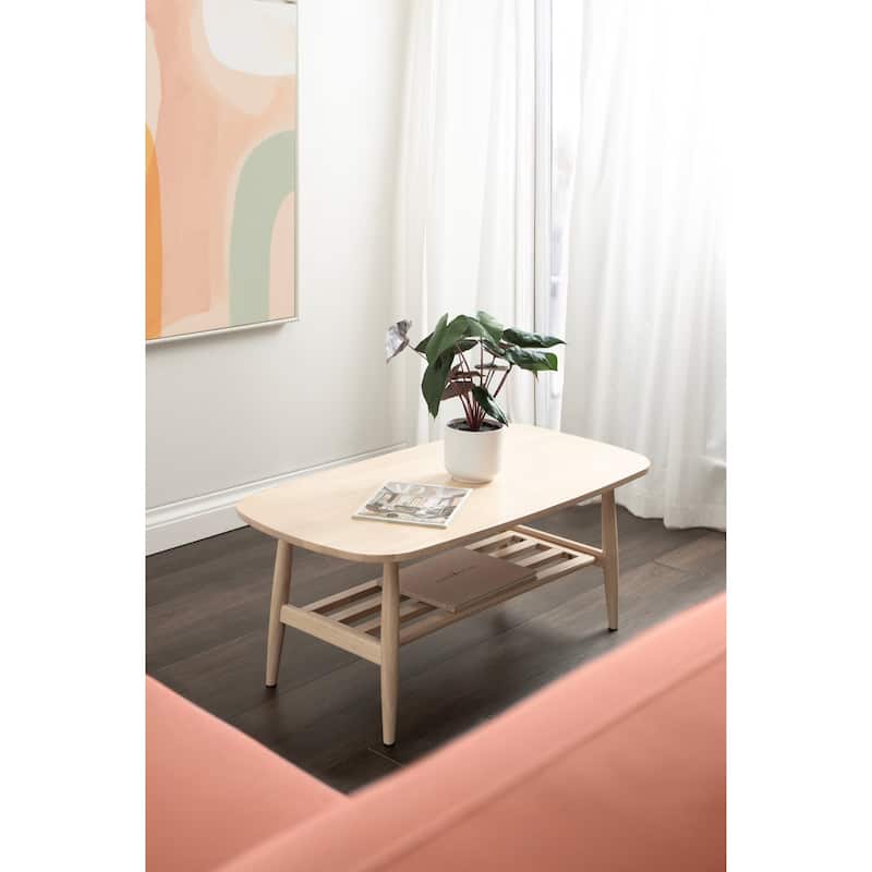 Kate and Laurel Nilas Wood Coffee Table - 44x22x18