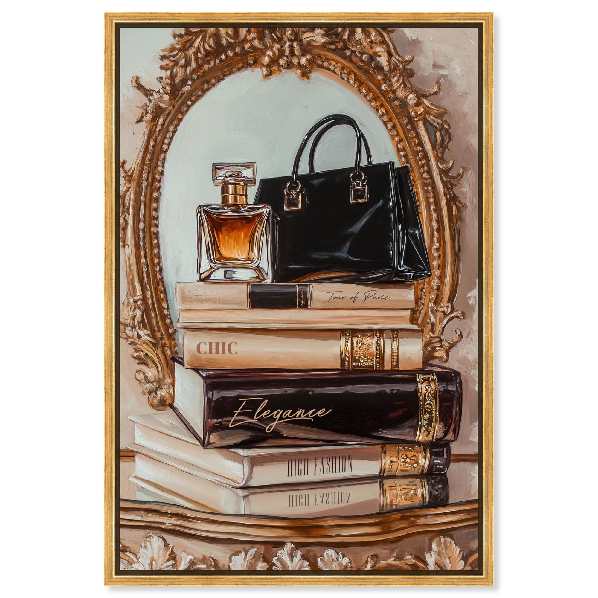 Elegant Glam by the Mirror Canvas by Art Remedy