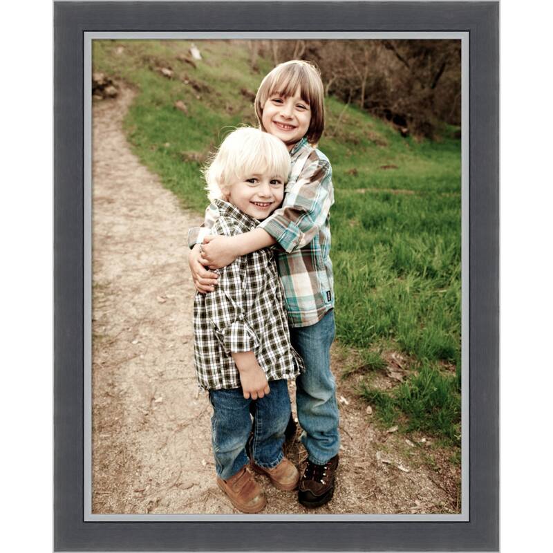 Eva Black Silver Thin Framed Picture Frame, Photo Frame - 11x14