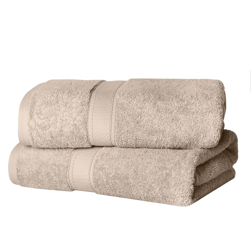 Superior Egyptian Cotton Pile Heavyweight Bath Towel Set of 2