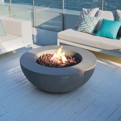 Elementi Lunar Bowl 42" Outdoor Fire Pit Patio Heater - Natural Gas