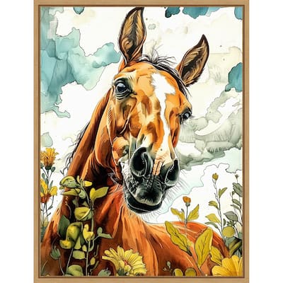 Horse Sky by Justyna Jaszke Framed Canvas Wall Art