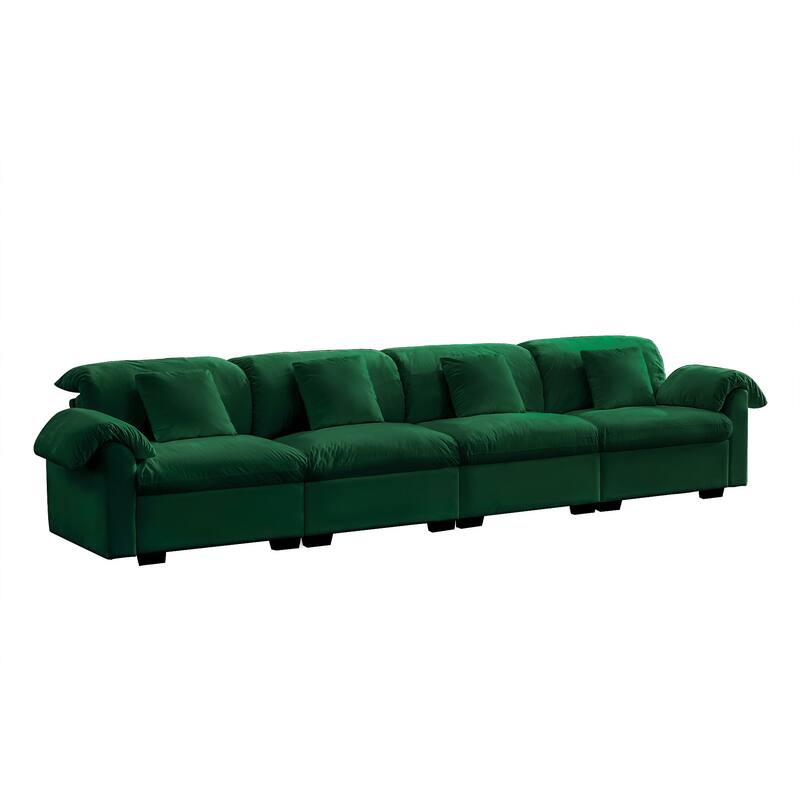 Large Deep Seat Modular Sofa with Storage Seats