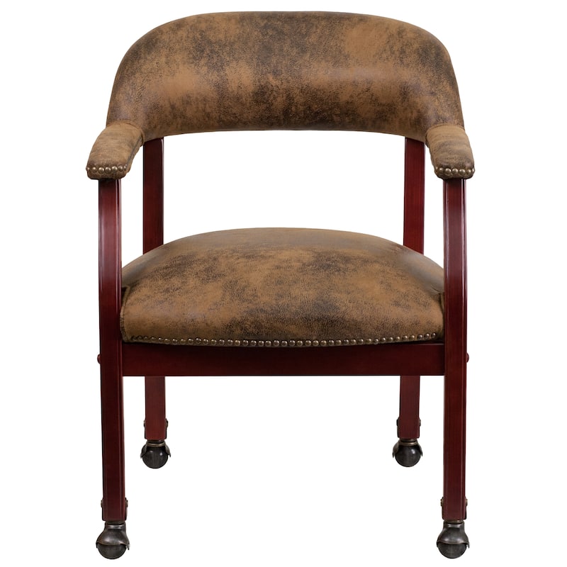 Conference Chair with Accent Nail Trim and Casters
