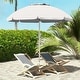 preview thumbnail 14 of 16, Outsunny 5.7' Portable Beach Umbrella with Tilt, Adjustable Height, 2 Cup Holders, Hook, Ruffled Outdoor Umbrella