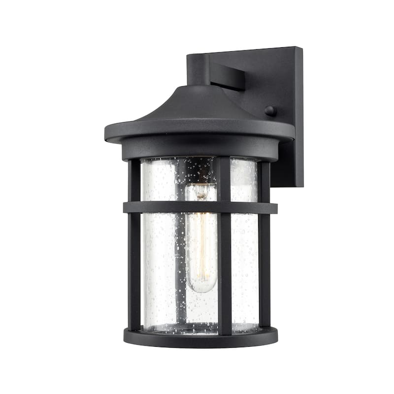 Millennium Lighting Namath 1 Light Outdoor Wall Sconce in Textured Black