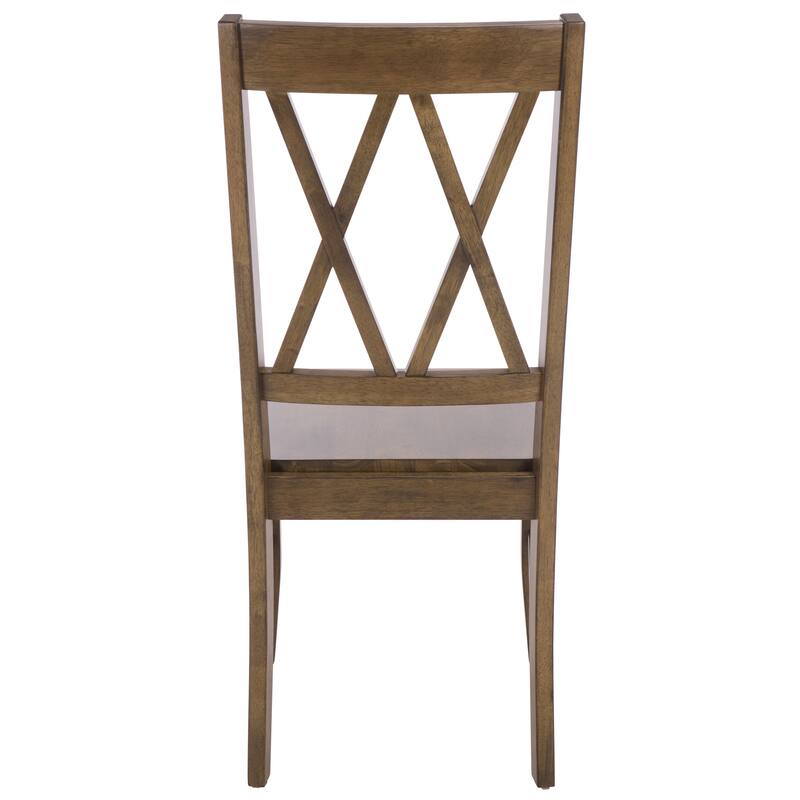 SAFAVIEH HOME Yana Double X-Back Side Chair - 18"W x 22"D x 39"H