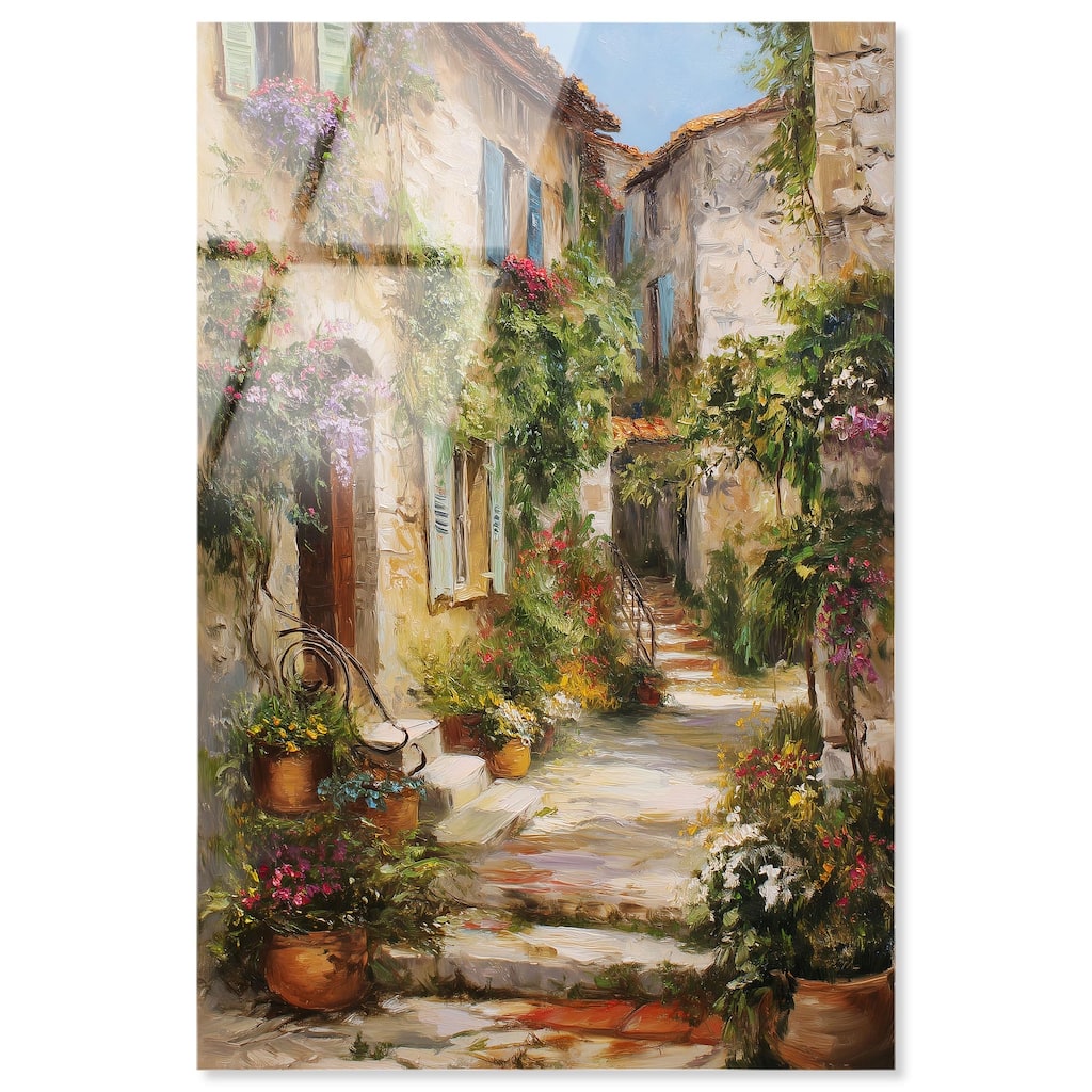 Mediterranean Charm II Acrylic by Art Remedy, Ready to Hang