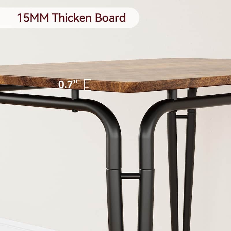 Dining Table for 2, Space Saving Square Dinette for Kitchen, Dining Room