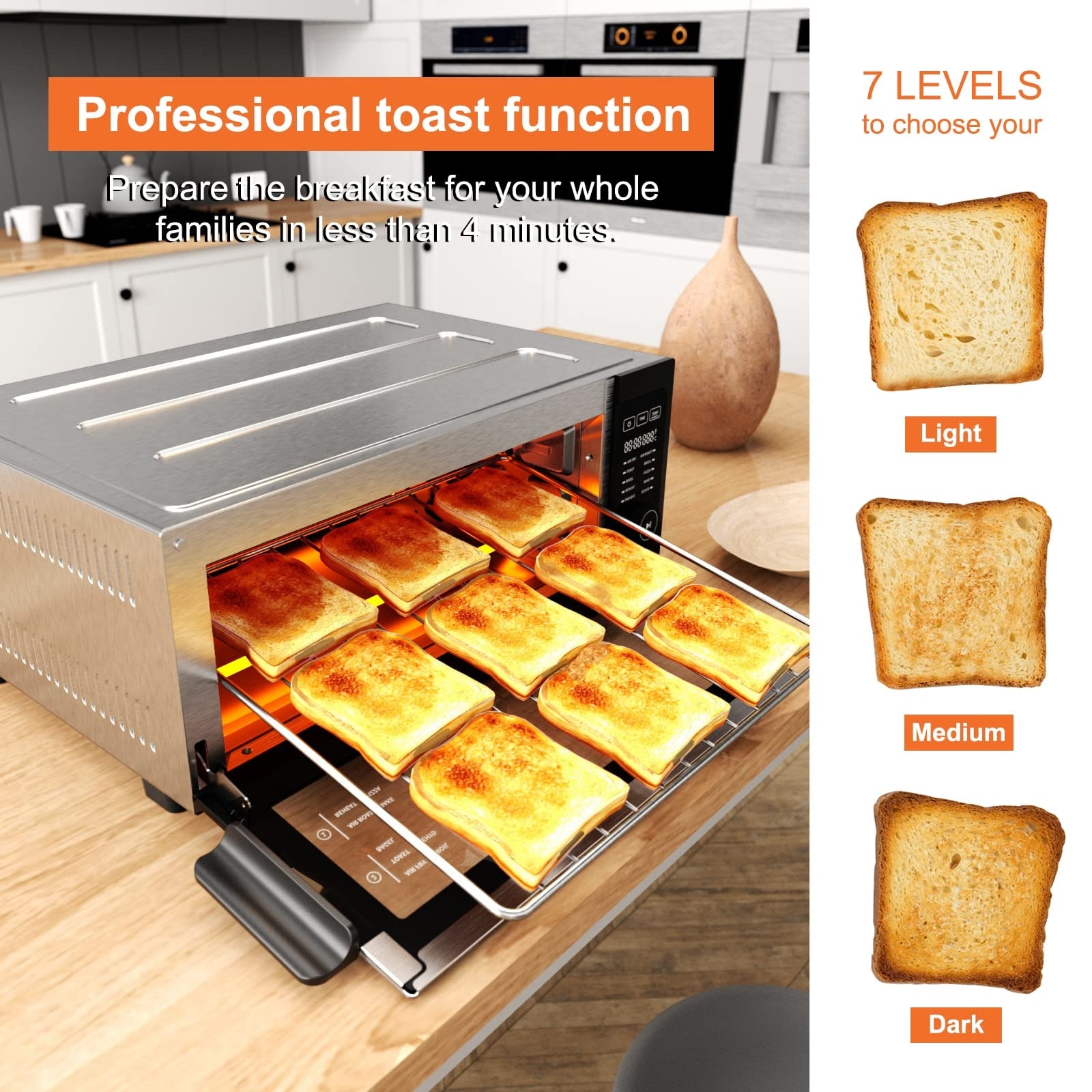 Retro Style Infrared Heating Air Fryer Toaster Oven, Extra Large Countertop  Convection Oven 10-in-1 Combo, 6-Slice Toast - Bed Bath & Beyond - 39699568