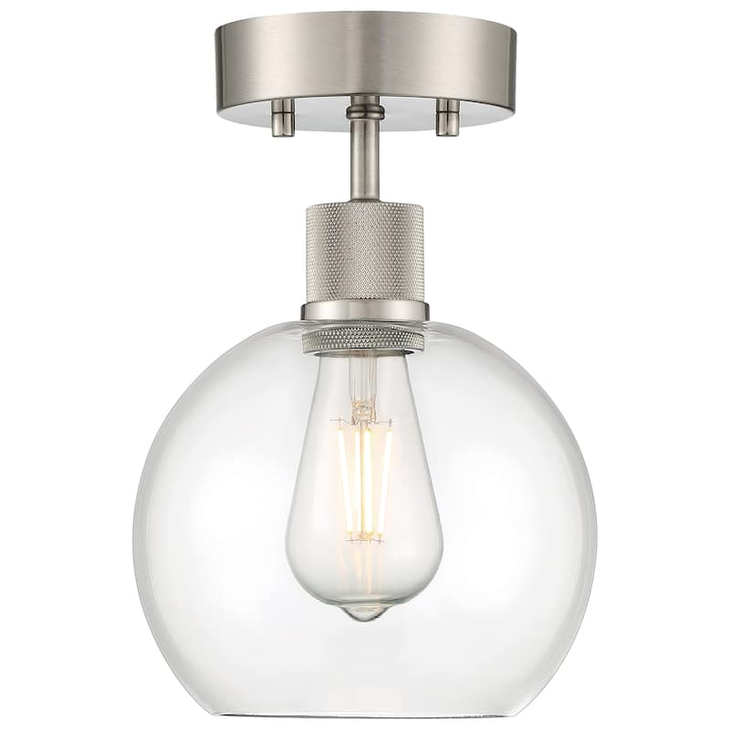 Port Nine Burgundy LED Semi-Flush Light