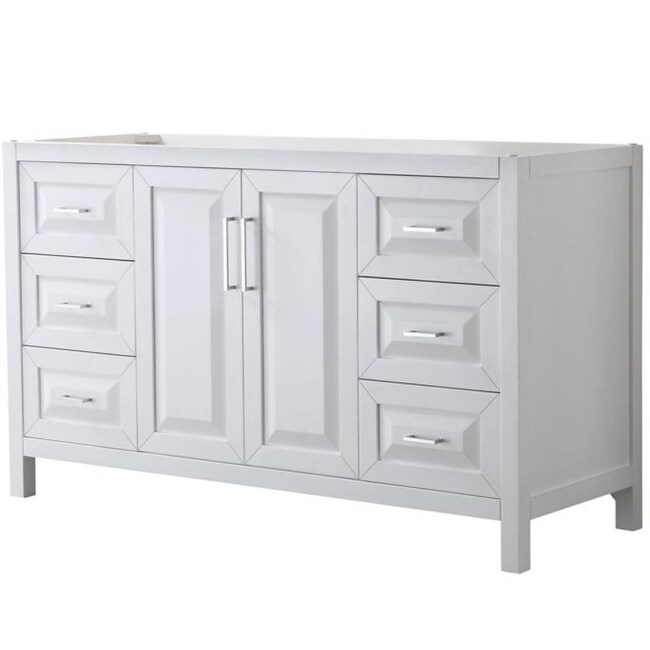 Daria 59 in. Single Bathroom Vanity Cabinet Only in White Daria 59 in. Single Bathroom Vanity Cabinet Only in White
