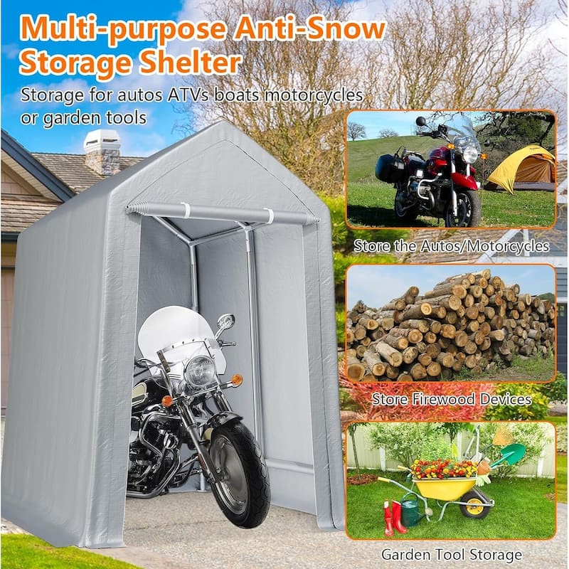 Heavy Duty Waterproof Outdoor Storage Shed, Carport