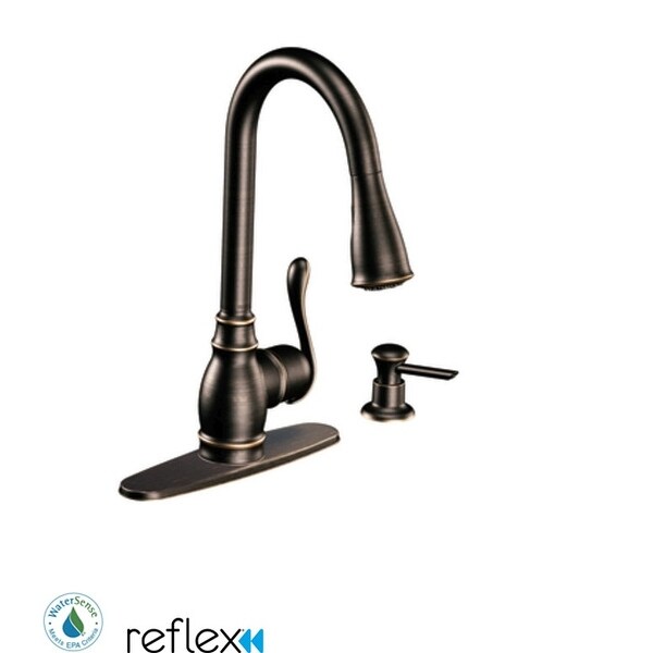 Shop Moen CA87003 Anabelle Single Handle Kitchen Faucet ...