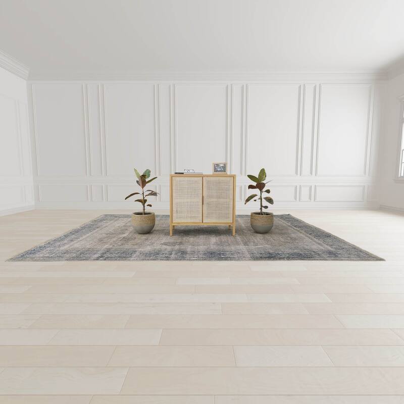 35.4" Wide Small Sideboard, Brown