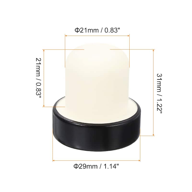 8Pcs T-shaped Stoppers, 0.83inch Cork Wine Stopper Wine Bottle Corks - Black - 16 Pcs