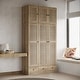 preview thumbnail 58 of 72, Rattan-Accented Wardrobe - Spacious Clothing Organizer with Style