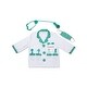 preview thumbnail 3 of 3, Melissa & Doug Doctor Role Play Costume Dress-Up Set, 8 Pieces - White
